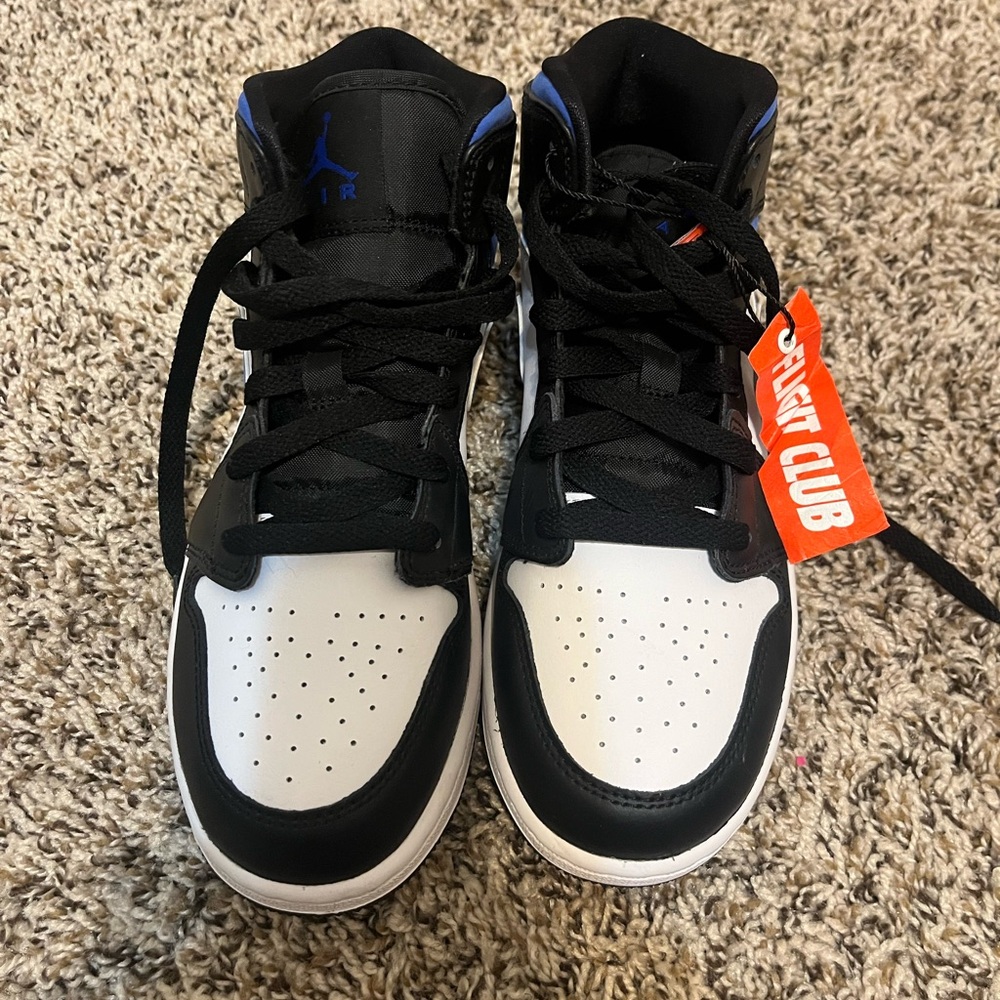 Jordan Black and Blue Sneakers